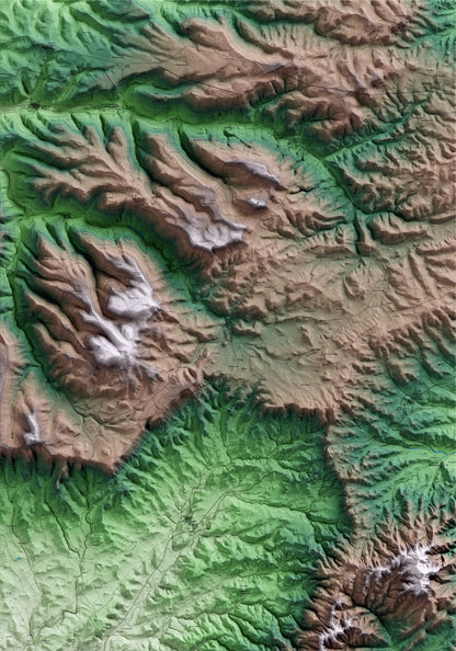Mapa artístico del relieve de Conesa, a la Conca de Barberà, con 15 km de entorno y base topográfica ICGC