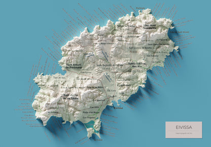 Edició octubre 2026 · Mapa topogràfic de Eivissa, Cartogràfic, 21 × 30 cm: mapa complet.