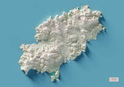 Edició octubre 2026 · Mapa topogràfic de Eivissa, Cartogràfic, 70 × 100 cm: mapa complet.