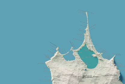 Edició octubre 2026 · Mapa topogràfic de Formentera, Cartogràfic, 61 × 91 cm: detall de la costa nord-oest.