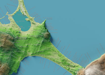 Edició octubre 2026 · Mapa topogràfic de Formentera, Clàssic, 50 × 70 cm: detall central.
