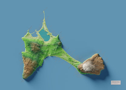 Mapa topográfico de Formentera, Clásico, 50 × 70 cm: mapa completo.
