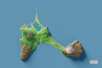 Mapa topográfico de Formentera, Clásico, 61 × 91 cm: mapa completo.