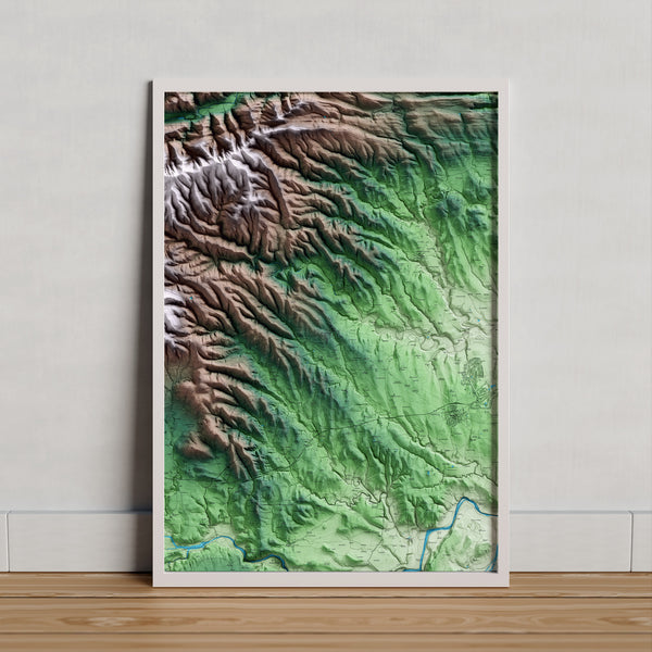 LLADÓ. Mapa artístic del relleu local.