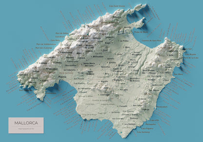 Edició octubre 2026 · Mapa topogràfic de Mallorca, Cartogràfic, 21 × 30 cm: mapa complet.