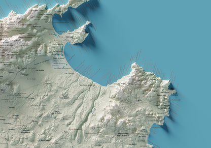 Edició octubre 2026 · Mapa topogràfic de Mallorca, Cartogràfic, 70 × 100 cm: detall de la costa nord-est.