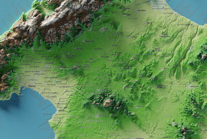 Edició octubre 2026 · Mapa topogràfic de Mallorca, Clàssic, 61 × 91 cm: detall central.