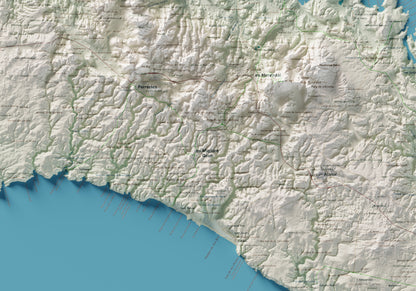 Edició octubre 2026 · Mapa topogràfic de Menorca, Cartogràfic, 70 × 100 cm: detall central.