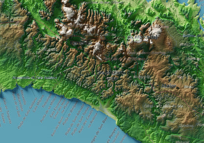 Edició octubre 2026 · Mapa topogràfic de Menorca, Clàssic, 21 × 30 cm: detall central.