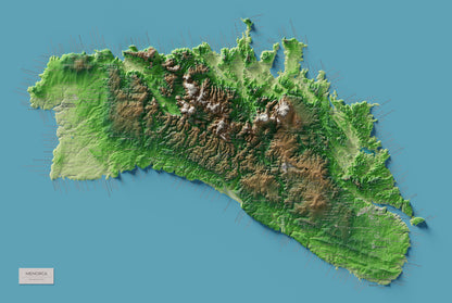 Edició octubre 2026 · Mapa topogràfic de Menorca, Clàssic, 61 × 91 cm: mapa complet.