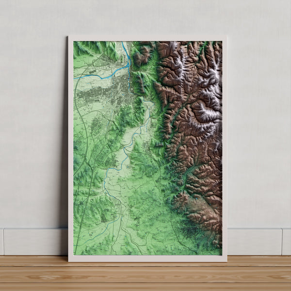 QUART. Mapa artístic del relleu local.