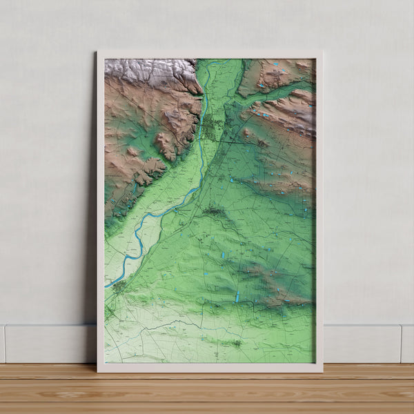 VALLFOGONA DE BALAGUER. Mapa artístic del relleu local.