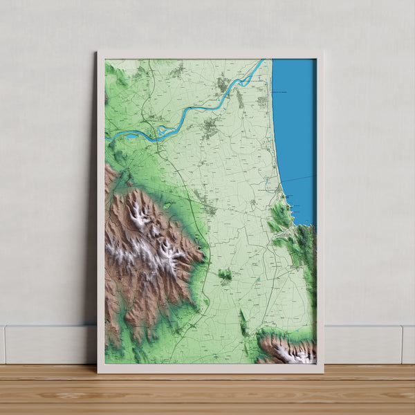 VILADAMAT. Mapa artístic del relleu local.