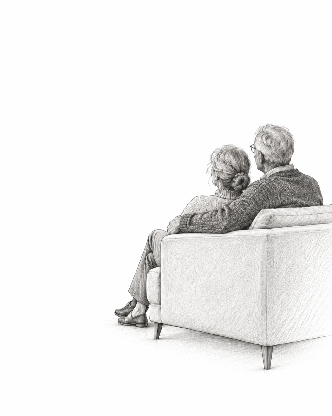 Couple on sofa