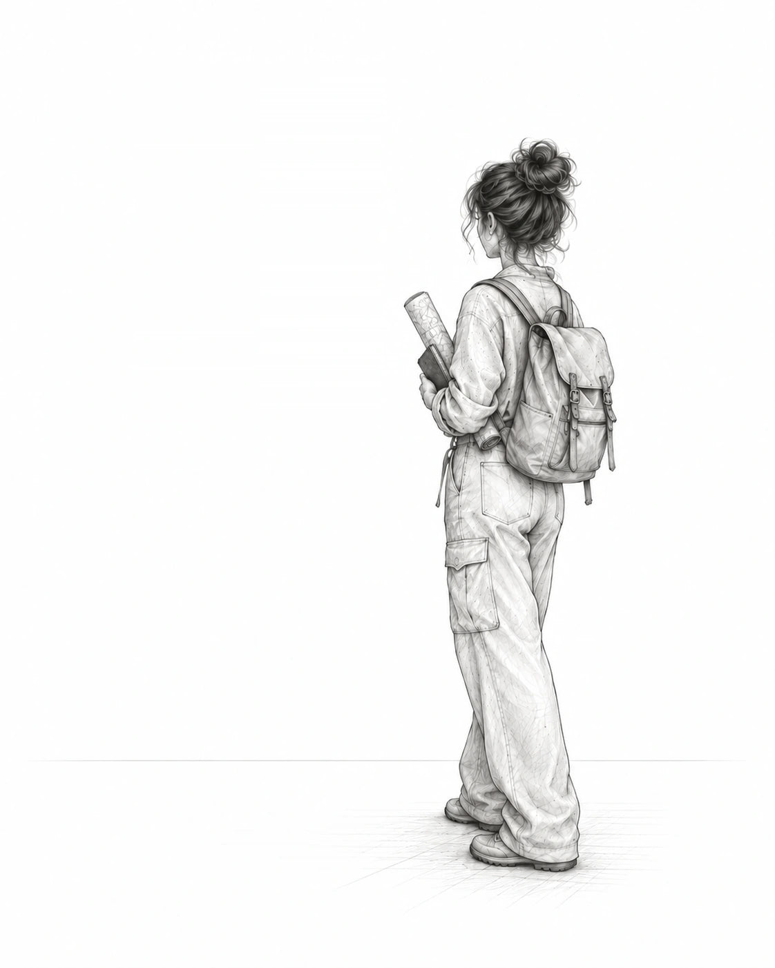 Woman hiking