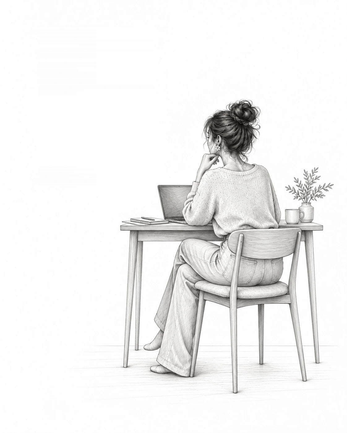 Woman at desk