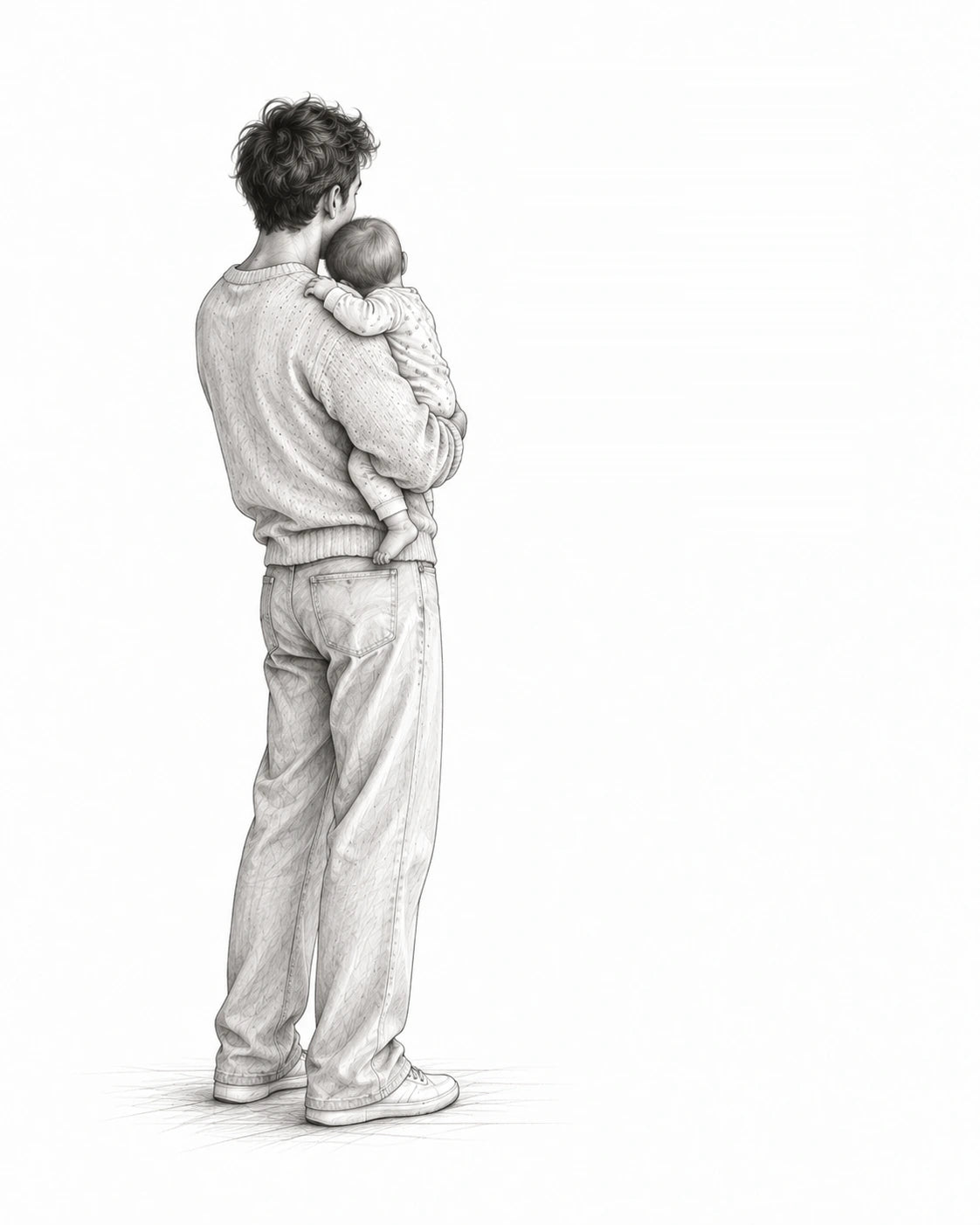 Father with baby