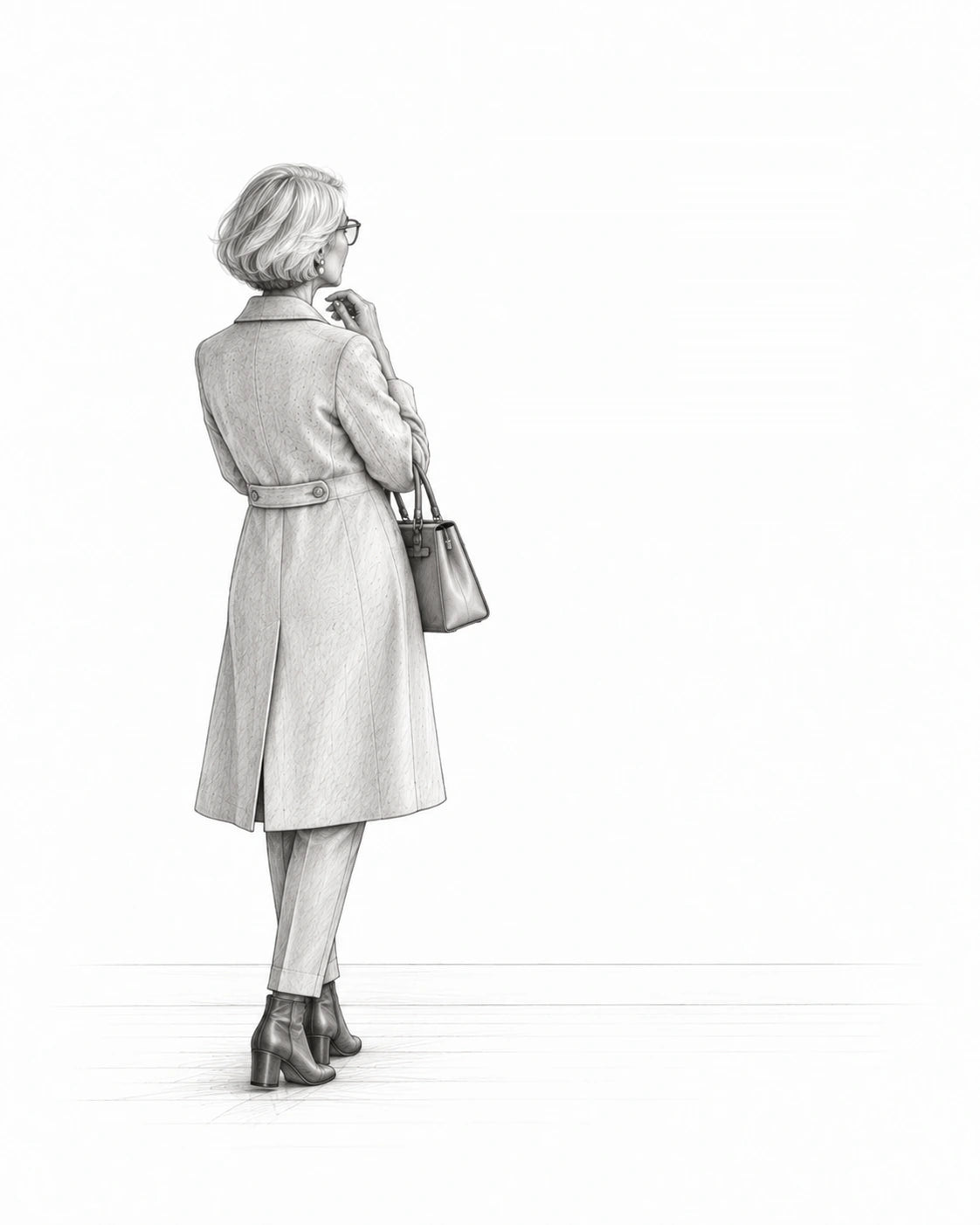Woman in coat
