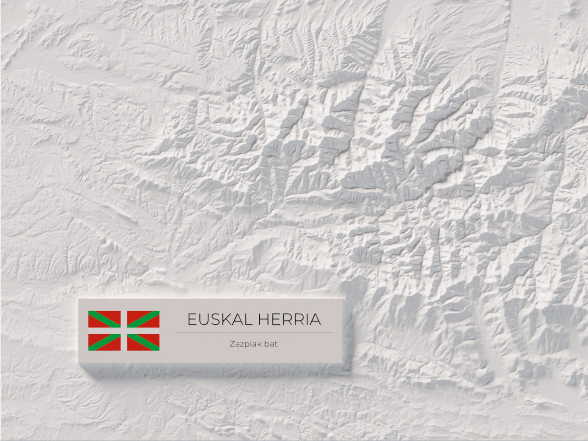 Euskal Herria, Cartogràfic, 30 × 40 cm: detall inferior esquerre.