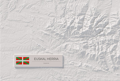 Euskal Herria, Cartogràfic, 61 × 91 cm: detall inferior esquerre.