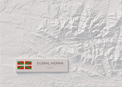 Euskal Herria, Clàssic, 50 × 70 cm: detall inferior esquerre.