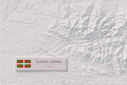 Euskal Herria, Clàssic, 61 × 91 cm: detall inferior esquerre.