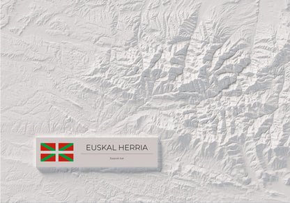 Euskal Herria, Clàssic, 70 × 100 cm: detall inferior esquerre.