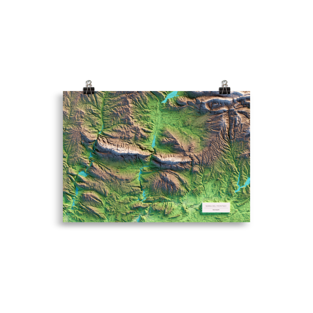 MONTSEC. Mapa topográfico.