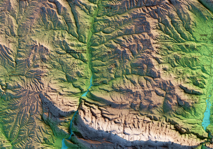 MONTSEC. Mapa topográfico.