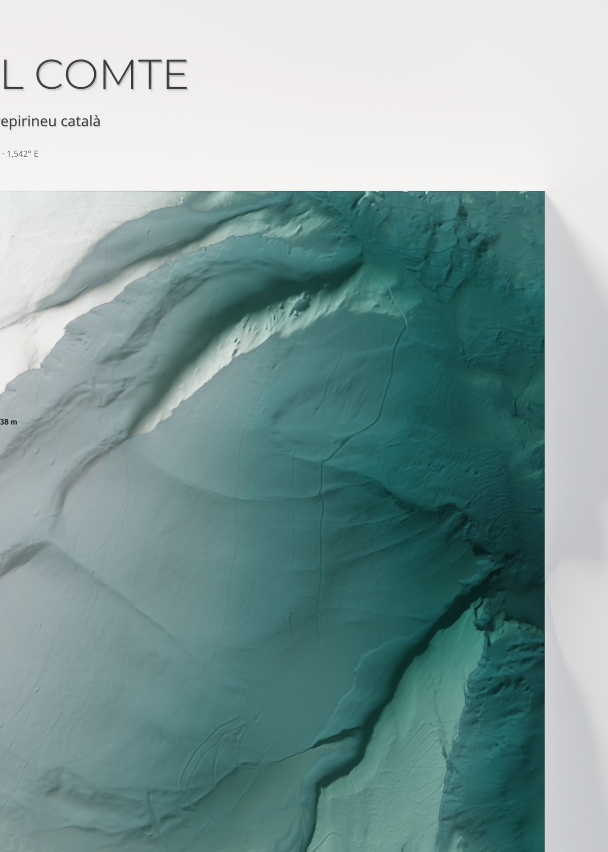 Mapa de pistes de Port del Comte · Alpina · 50 × 70 cm. Detall del quadrant superior dret.