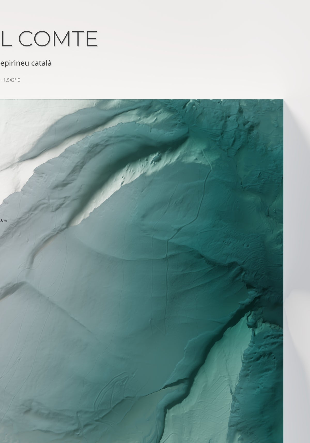Mapa de pistes de Port del Comte · Alpina · 70 × 100 cm. Detall del quadrant superior dret.