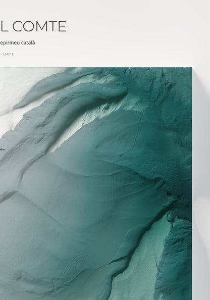 Mapa de pistes de Port del Comte · Alpina · 70 × 100 cm. Detall del quadrant superior dret.