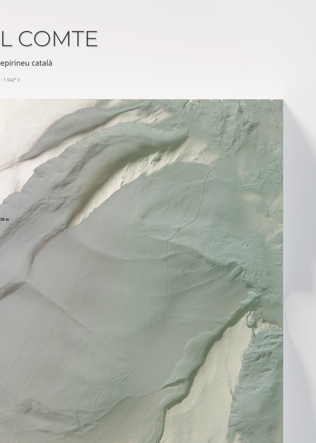 Mapa de pistes de Port del Comte · Cartogràfic · 50 × 70 cm. Detall del quadrant superior dret.