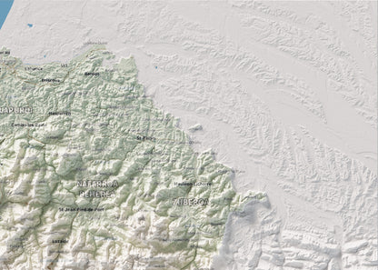 Euskal Herria, Cartogràfic, 50 × 70 cm: detall superior dret.