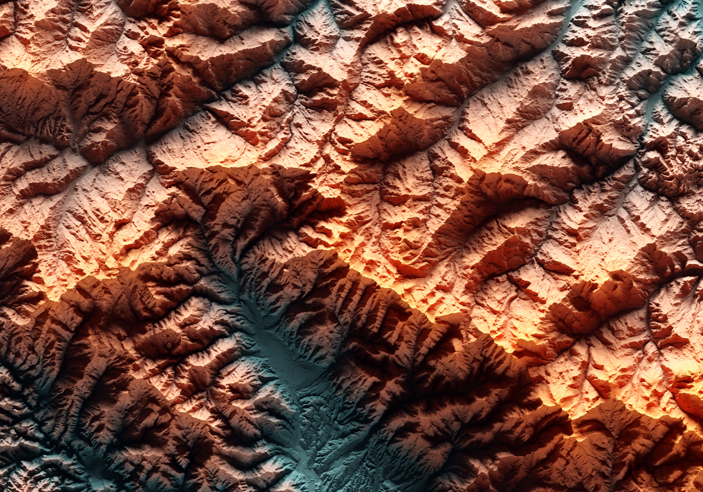 ALPES APUANOS. Mapa de relieve con contraste.