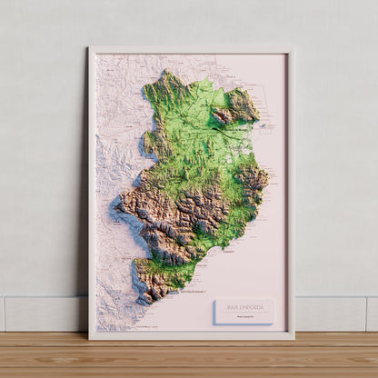 EL BAIX EMPORDÀ. Mapa topográfico.