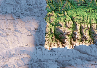 LA CERDANYA. Mapa topográfico.