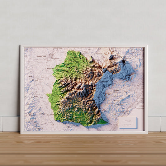 TIVISSA. Mapa topográfico.