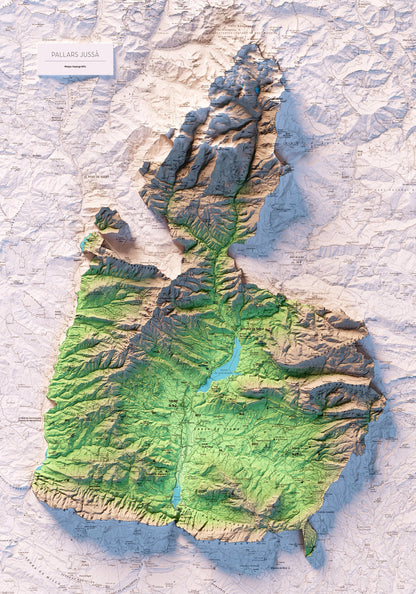PALLARS JUSSÀ. Mapa topográfico.