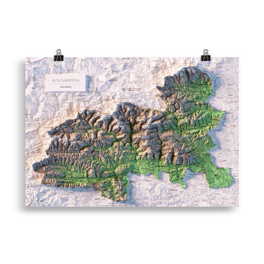 L'ALTA GARROTXA. Mapa topográfico.