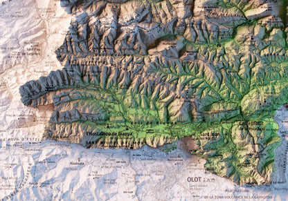 L'ALTA GARROTXA. Mapa topográfico.