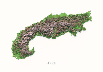 ELS ALPS. Mapa artístic.