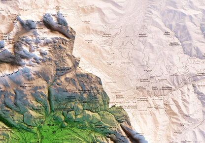 LA CERDANYA COMPLETA. Mapa topográfico.