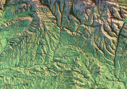 VALL DE LORD. Mapa topográfico.