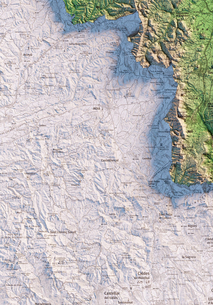 OSONA. Mapa topográfico.