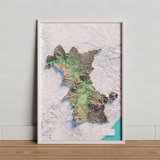 RIBERA D'EBRE. Mapa topográfico.