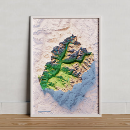 VALL DE BOÍ. Mapa topográfico.