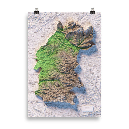 LA SEGARRA. Mapa topográfico.