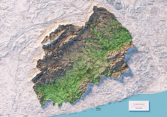 CORPINNAT. Mapa topográfico.