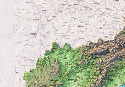 PROVÍNCIA DE TARRAGONA. Mapa topográfico.